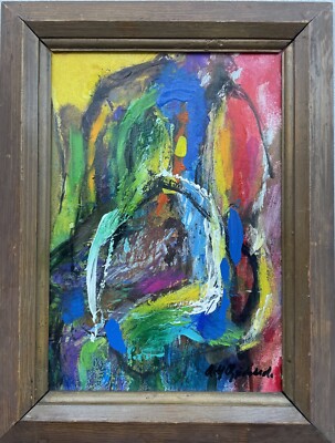 Rolf Gjedsted 1947-2022 Komposition Abstrakt Modern Danish Midcentury 