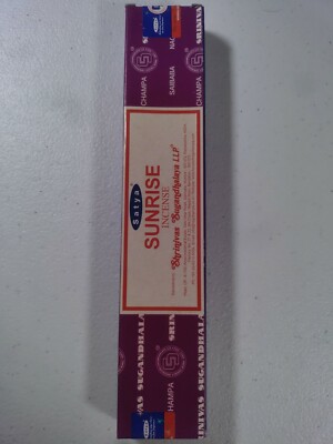 Satya Sai Baba Sunrise Nag Champa Incense Sticks  15 Sticks 