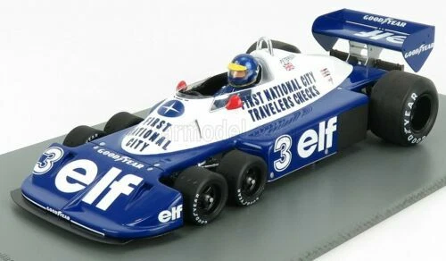 Modellini statici di auto da corsa Formula 1 in plastica tyrrell Scala 1:18