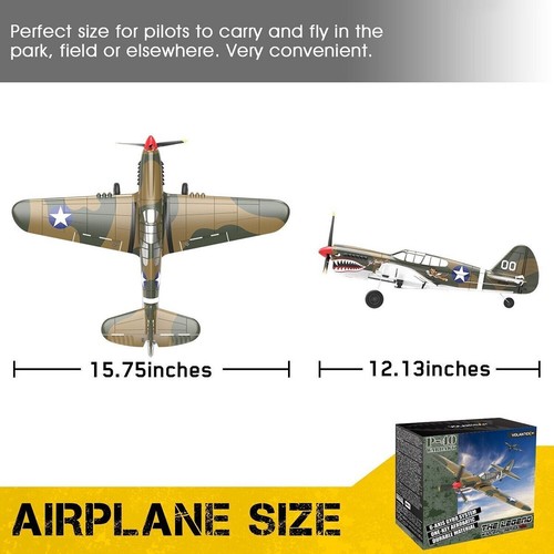 VOLANTEX P40 RC Airplane 4CH Fighter 6Axis Gyro 2.4G 400mm Wing Remote Plane Toy - Picture 11 of 11