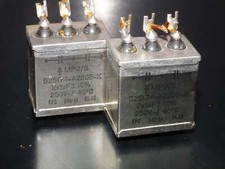 Siemens Klangfilm PIO capacitors 2x1uF/250V glass end seal two pcs 60s