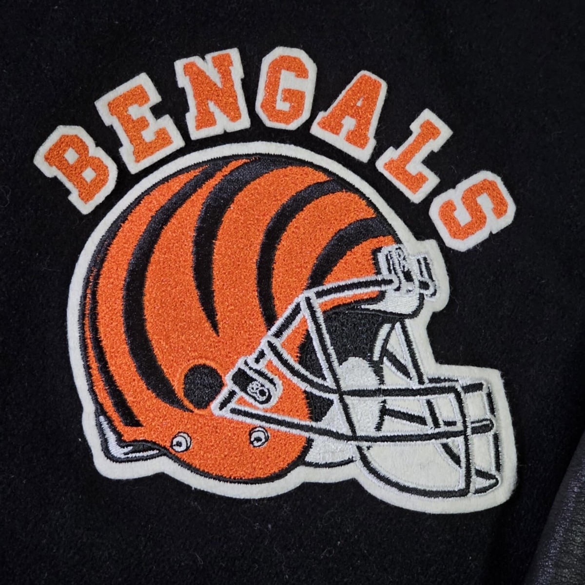 Cincinnati Bengals Vintage 80s Chalk Line Bomber Varsity Jacket