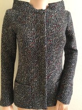 CHANEL 12A TWEED CC LOGO BUTTON JACKET BLAZER FR42 US10