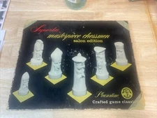 VINTAGE PETER GANINE SUPERBA MASTERPIECE CHESSMEN SALON EDITION SET MCM 1957