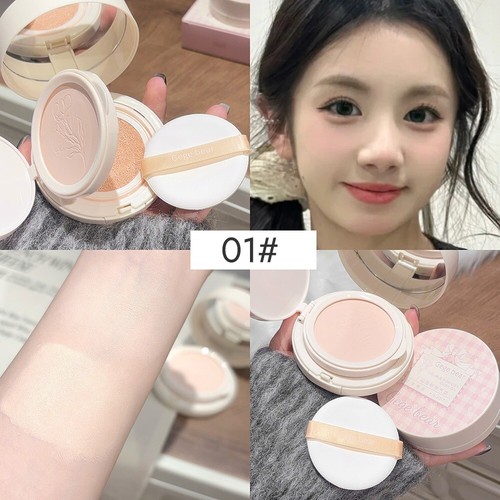 Whitening Cream Matte Face Pressed Powder Cushion Cream Base Makeup - Picture 13 of 14