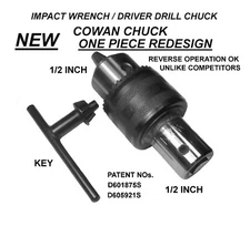 IMPACT DRIVER DRILL CHUCK, IMPACT GUN DRILL CHUCK  -- Free Shipping