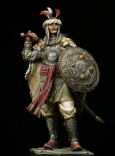 1/24 75mm Mughal Ancient Warrior Resin Figure Model Miniatures Unassembled