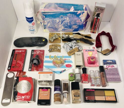 Gemischter Großhandel Posten Paket 30 Make-up Kosmetik Lippen Augen Haut Haarschmuck mehr