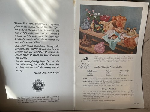 Thank you Mrs. Chips! Recipe Book 1930's Superior Potato Chip Co MI Nat'l Potato - Picture 3 of 6