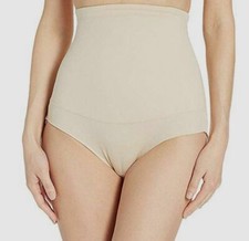  120 Maidenform Women's Beige Firm Control High Waist Shaping Briefs Size Medium