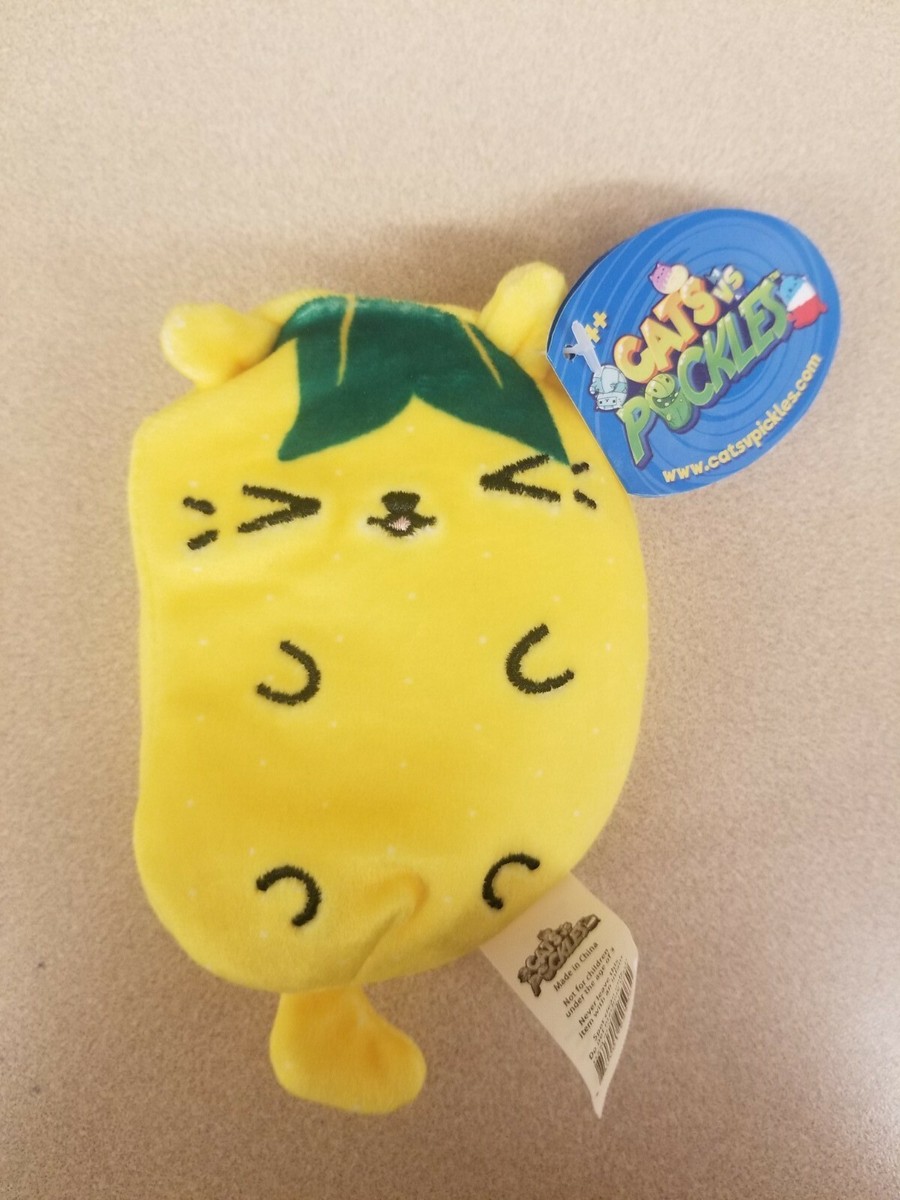 Cats vs Pickles Sour Puss #047 the Lemon Cat Plush 4