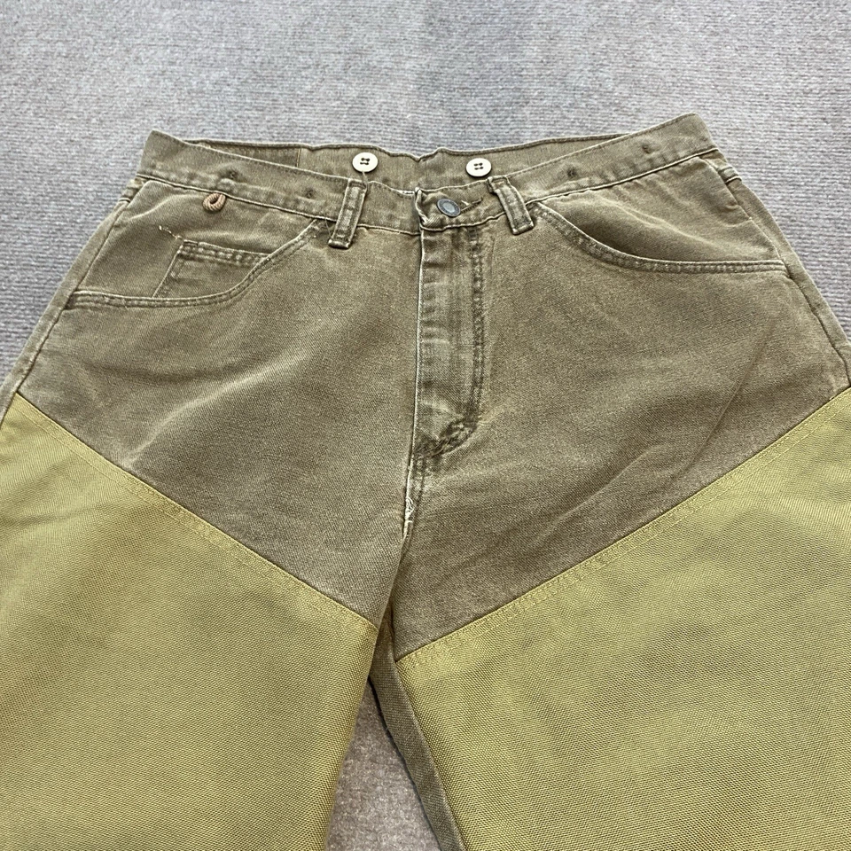 复古牧马人裤子男式适合 31x28 坚固磨损刷保护美国制造破旧 — 第 4/4 张图片