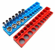 Mechanics Time Saver 38 Sae Metric Magnetic Socket Holder Set Deep Shallow