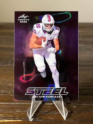 2023 Leaf Trinity #S-24 Dalton Kincaid Steel 14/49 [RC]
