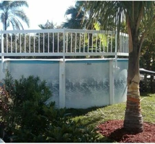 Aqua Select Swimming Pool Resin Safety Fence "Base Kit A 8 Sections" - White