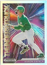 2021 Panini Prizm Aaron Zavala Thunderstruck #T-AZ Silver Prizm SP RC
