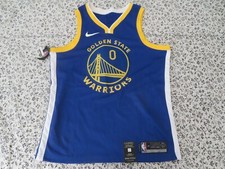 Nike Golden State Warriors D'Angelo Russell Men's Blue Swingman Jersey 48 signed