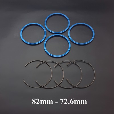 BMW BBS spigot hub centric ring set 82mm to 72.6mm aluminium RC RK CH ...