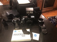 Vintage Minolta Maxxum 7000 w/ 50mm AF Lens  leather Case-Tested - Great