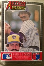 1985 Donruss Action All Stars Pack Rollie Fingers (Top) Dale Murphy (Back)