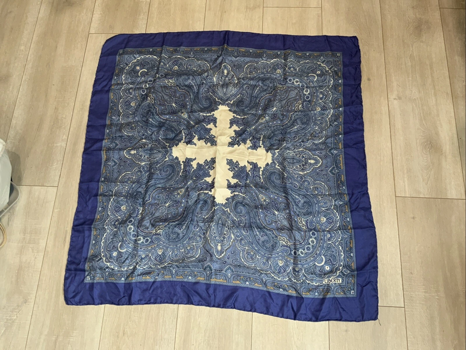 Liberty 100% Silk Scarf Vintage Square 34 inchx34 inch