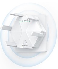 WiFi Signal Booster - 1200Mbps Dual Band 5GHz/2.4GHz; Coverage up to 10,000 sqft