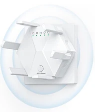 WiFi Signal Booster - 1200Mbps Dual Band 5GHz/2.4GHz; Coverage up to 10,000 sqft