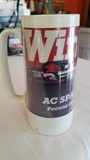 Vintage Pocono Raceway Winston AC Spark Plug 500 7.5" Plastic Mug
