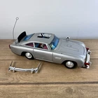 Vtg Corgi Toys James Bond 007 Silver Aston Martin 11" Tin Toy Vintage Japan 1965