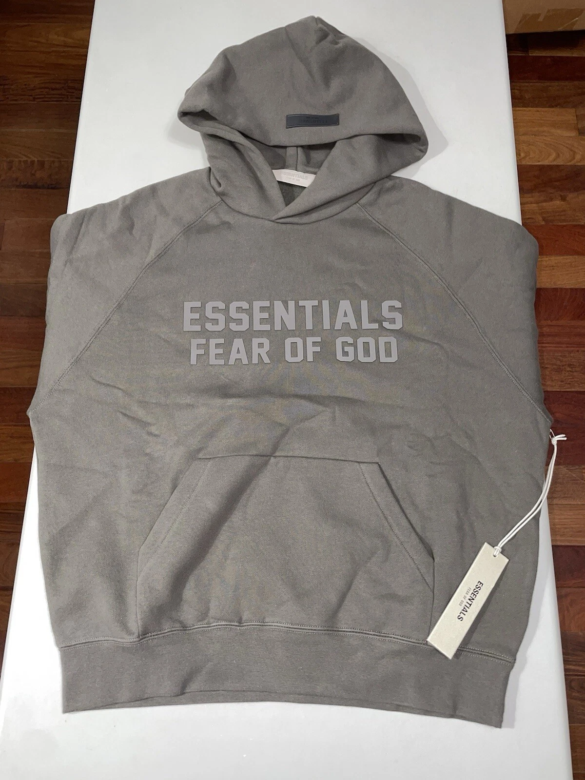 Felpa con cappuccio Fear Of God Essentials Off nera taglia XS
