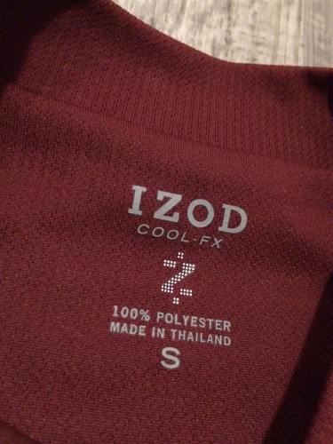 T-shirt IZOD Golf Crew piccola stretch swing cool FX manica corta pavone cremisi - Foto 4 di 5