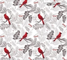 New Cardinals Bird Design Plush Gift Throw Blanket Cardinal Red Birds Soft NIP