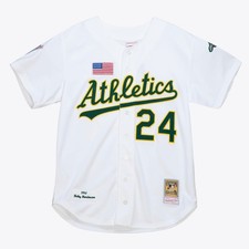 Oakland Athletics Rickey Henderson Mitchell Ness White 1990 MLB Authentic Jersey