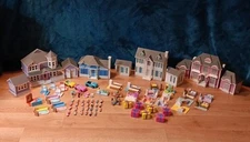 Vintage 1994 Lewis Galoob Toys My Pretty Dollhouse Lot People, Pets, Furniture