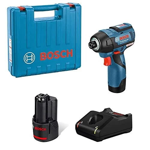 Bosch 10.8V cordless impact driver with 2 batteries,charger,case GDR10.8V-EC - Image 2 of 4