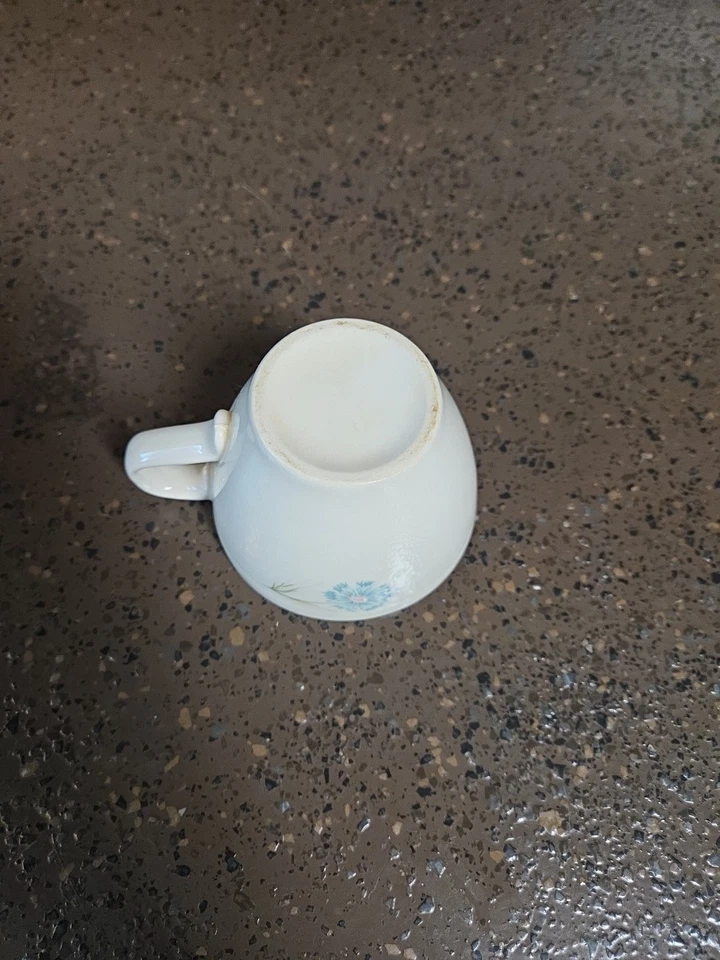 Taza de té vintage Taylor Smith Ever Yours Boutonniere café flor azul Foto 4 de 4