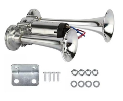 Haokixin 600DB Super Loud Dual Electric Train Horns for Trucks, SUVs, Cars, B...