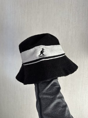 Kangol Bermuda Stripe Bucket L Casual Bucket Hat Men Women Black