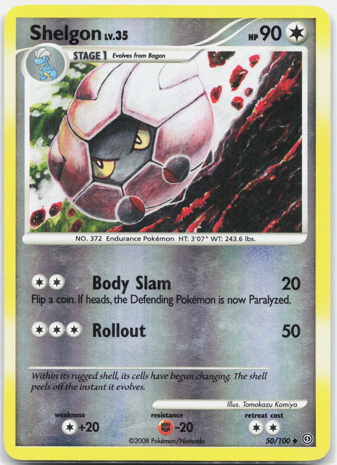 Shelgon Uncommon Stormfront SF Colorless Reverse Holo 50/100 LP