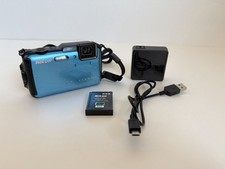 Nikon COOLPIX AW120 Blue 16MP Water/Shockproof GPS Wi-Fi - HEAVY WEAR READ