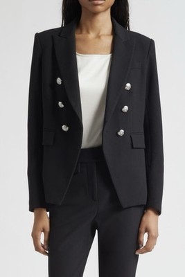 NEW Veronica Beard Miller Dickey Jacket in Black Size 14