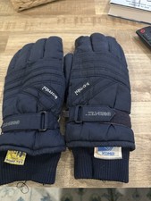 Kombi Gore-Tex Men's Large Black Winter Ski Gloves Leather Palm