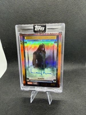 2025 Topps Marvel The Collector Lee Pace as Ronan Auto Orange /25
