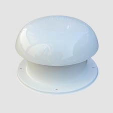 Mushroom Vent 6" x 4" White Narrowboat Caravan Motorhome Marine Canal Boat