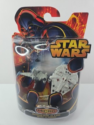 2005 Star Wars Micro Machines Millennium Falcon B-Wing Han Solo Chewbacca