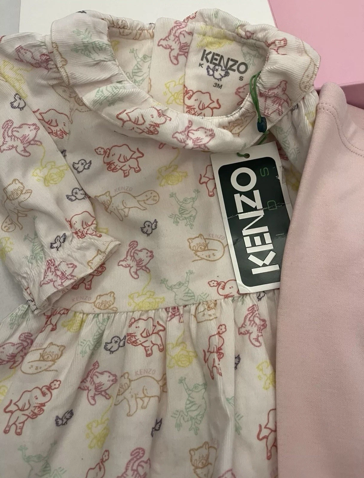 Set vestito e leggings Kenzo bambina nuovo con etichette età 3 mesi prezzo consigliato: £ 135