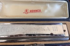 Vintage Hohner Chromonika iii Model 280/64 key of C Original Box