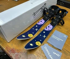 Odoland Kid's Beginner Snow Skis and Poles with Bindings, New Open Box