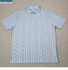 Rhoback Men  s Performance Golf Polo Shirts Bundle 6 Sizes S  3XL Excellent