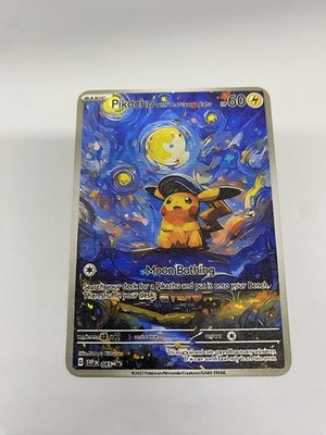 Pikachu Van Gogh Gold Metal Pokmon Card-Collectible Gift Display GOOD |  eBay